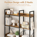Advwin 5-Tier Corner Bookshelf Convertible L Shaped Bookcase (Pre-Order)