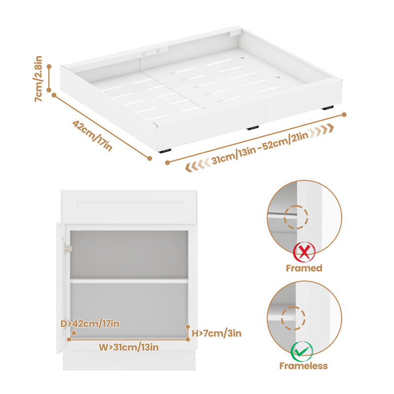 Advwin Extendable Cabinet Organizer with Pull Out