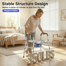 Advwin 6-Level Toilet Seat Height Adjustable for Elderly