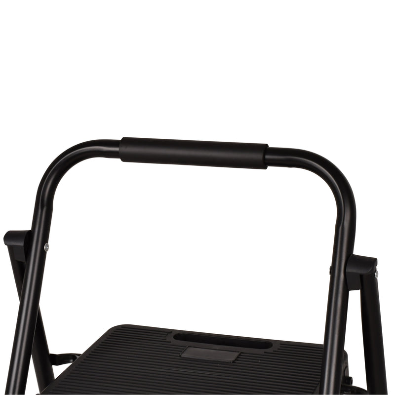 Advwin 3-Step Folding Ladder with Wide Anti-Slip Steps