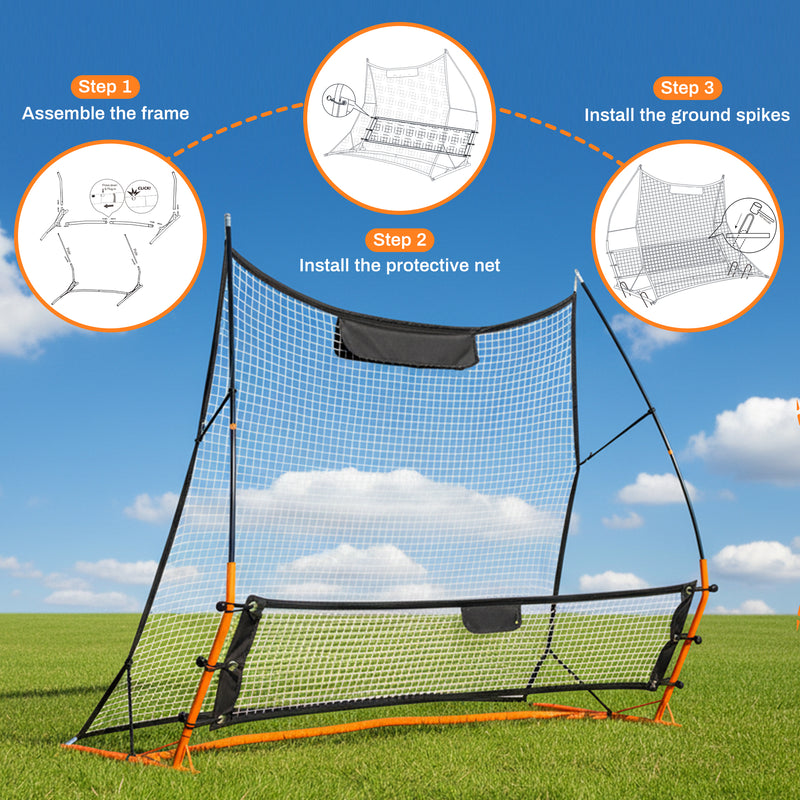 Advwin Portable Soccer Rebounder Net 1.83m x 1.4m