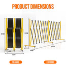 Advwin 520cm Expandable Pet Gate with 6 Casters