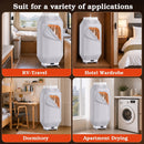 Advwin Portable Clothes Dryer with Timer Gray