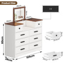 Advwin Dresser with Mirror Chest of Drawers (Pre-Order)