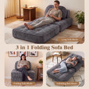 Advwin 3-in-1 Convertible Futon Sofa Bed Chair Corduroy