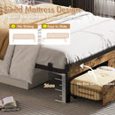 Advwin Double Bed Frame with Charging Station