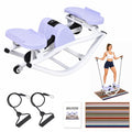 Advwin Side-To-Side Mini Stepper with Resistance Cords & Mat