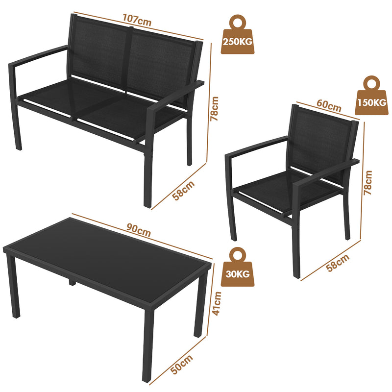 Advwin Patio Furniture Set 4 Pieces