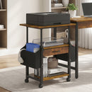 Advwin Height Adjustable Printer Stand with Wheels