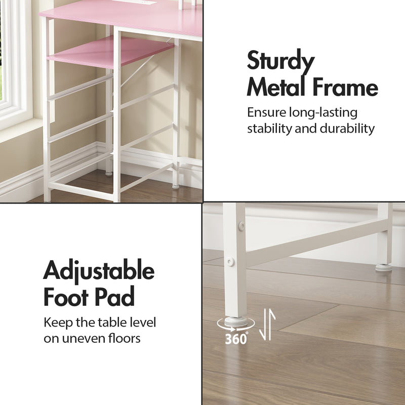 Advwin 120cm Reversible Gaming Desk for Home Office