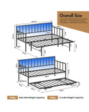 Advwin Daybed w/ Trundle Bed Frame (Pre-Order)