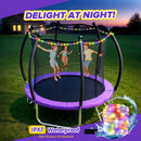 Advwin 8FT Outdoor Trampoline for Kids w/Ladder