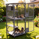 Advwin 4 Tiers Catio Outdoor Cat Enclosure