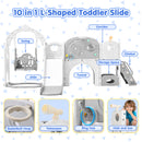 Advwin 10-in-1 Kids Slide Swing Set Indoor & Outdoor Playset