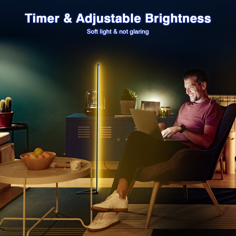 Advwin Smart LED Corner Floor Lamp RGB 139cm