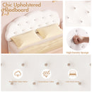 Advwin LED Floating Bed Frame w/ Adjustable Headboard Double