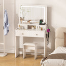 Advwin Makeup Vanity Desk with Charging Station