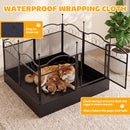 Advwin 8-Panel Metal Dog Playpen with Waterproof Bottom