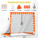 Advwin Light Up Soccer Goals for Kids with Carry Bag