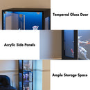 Advwin 4 Tier LED Glass Display Cabinet 160cm