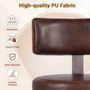 Advwin Set of 2 Bar Stools with Backrest 360° Swivel