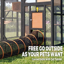 Advwin Outdoor Walk-in Cat Enclosure w/ Waterproof Cover