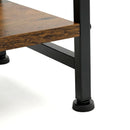 Advwin 3-Tier Desktop Organizer with Hooks Rustic Brown