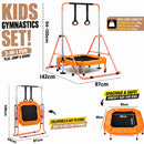 Advwin Kids Gymnastics Bar Adjustable Height Horizontal Bar