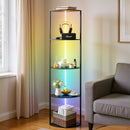 Advwin 5‑tier LED Corner Bookshelf