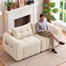 Advwin 2 Seater Modular Sofa w/ Chenille Fabric 170cm