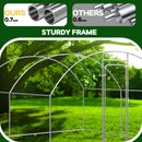 Advwin Outdoor Walk-in Large Metal Chicken Coop