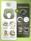 Travel Neck Pillow Washable 100% Pure Memory Foam