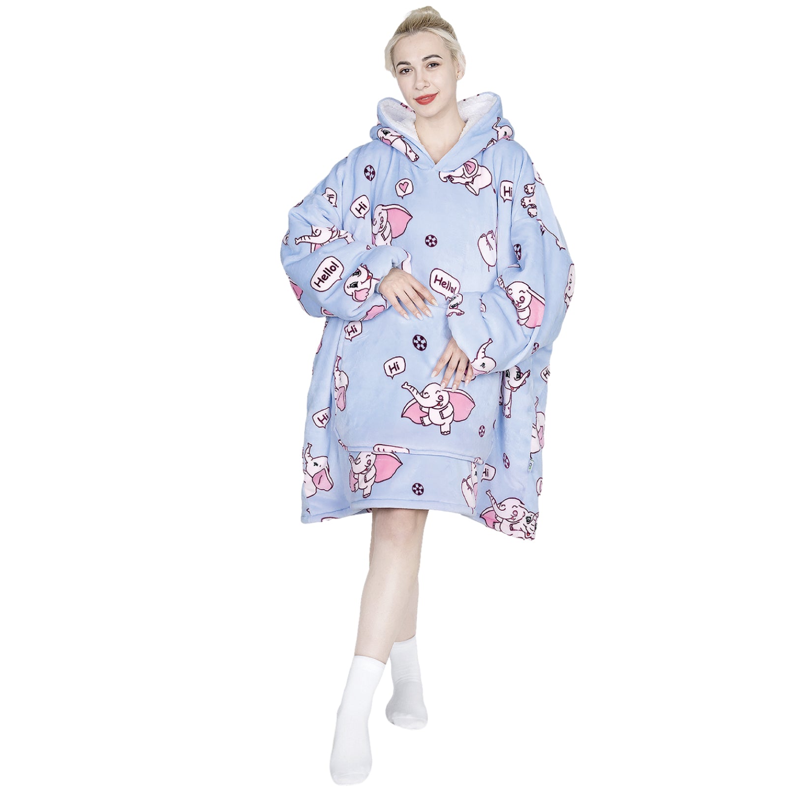 Advwin Oversized Sherpa Wearable Blanket Hoodie Adult $34.99 (Was $139.99)