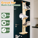 Advwin 4-Levels Vertical Door Hanging Cat Shelf