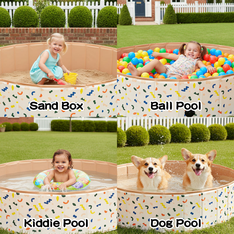 Advwin Foldable Dog Swimming Pool 120cm for Pets
