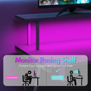 Advwin L Shaped Gaming Desk with LED Lights