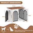 Advwin Dog Crate Furniture End Table with 3 Doors