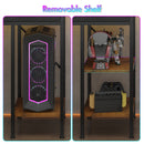 Advwin 120cm Gaming Desk with LED Lights & Drawers