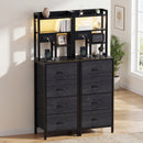 Advwin Tall Bedside Table with Charging Station (Pre-Order)