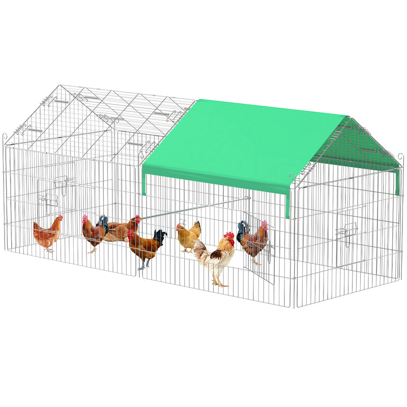 Advwin Metal Chicken Coop 181x74x75cm