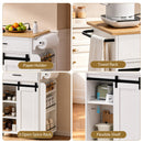 Advwin Kitchen Island Cart on Wheels with Power Outlet