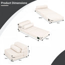 Advwin 3-in-1 Modular Folding Sofa Bed Corduroy