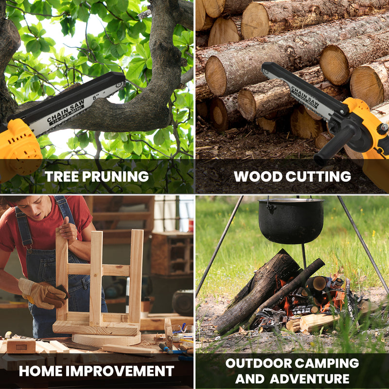 Advwin 6"+8" Electric Cordless ChainSaw