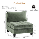 Advwin Modern Armless Sofa Chair