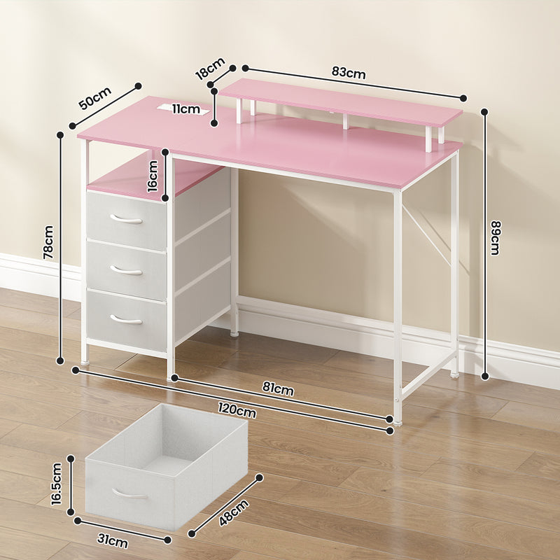 Advwin 120cm Reversible Gaming Desk for Home Office