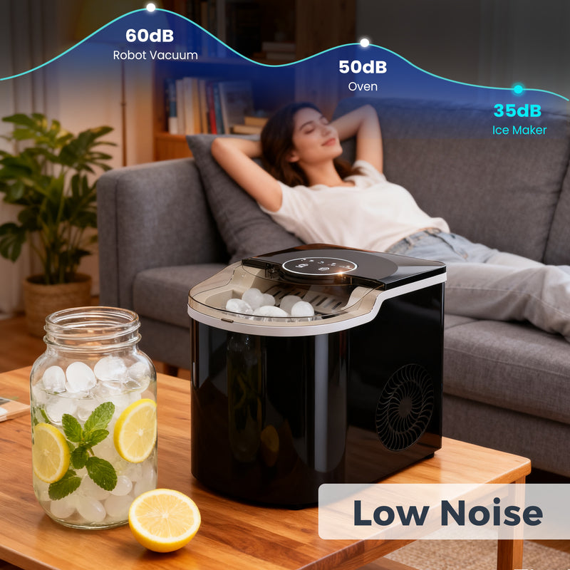 Advwin Countertop Ice Maker Machine with Self Cleaning