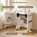 Advwin Folding Sewing Table with Adjustable Platform