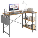 Advwin L Shaped Computer Desk with Storage Shelves