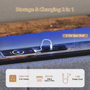 Advwin Queen Bed Frame with RGB LED & Charging Station