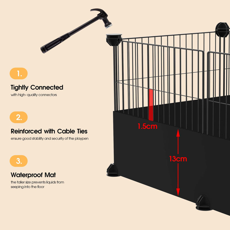 Advwin Guinea Pig Cage with Waterproof Mat & Ladder